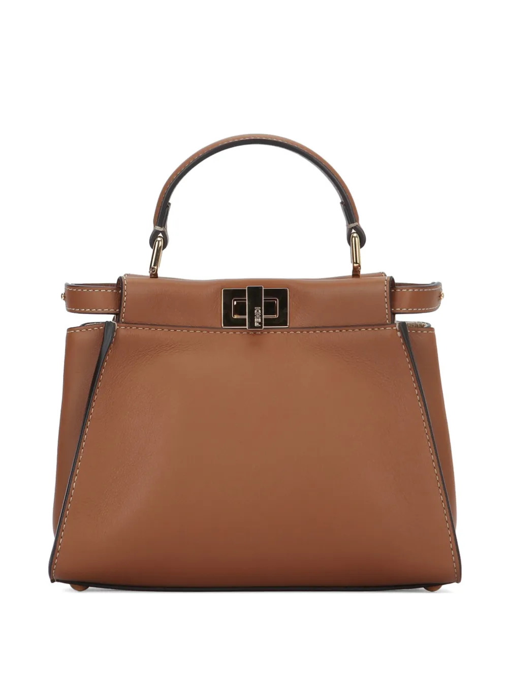 FENDI Peekaboo Mini Shoulder Bag | Brown | FARFETCH CA | Farfetch Global