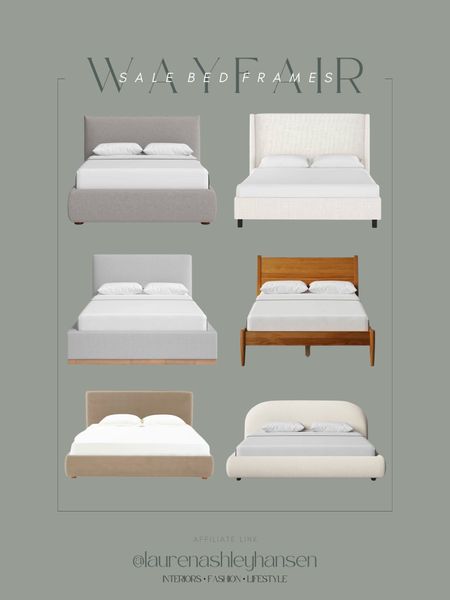 If you’re in the market for a new bed frame, all of these wayfair options appear so high end but are all on sale and at great prices too! I love the low profile of some of these, and I especially love all the texture—linen, upholstery, boucle and velvet! So good! 

#LTKhome #LTKstyletip #LTKsalealert