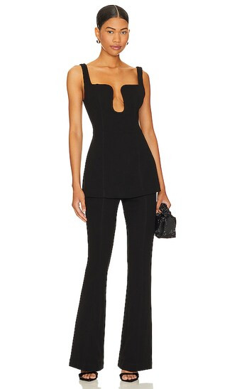 Belva Jumpsuit in Black | Revolve Clothing (Global)