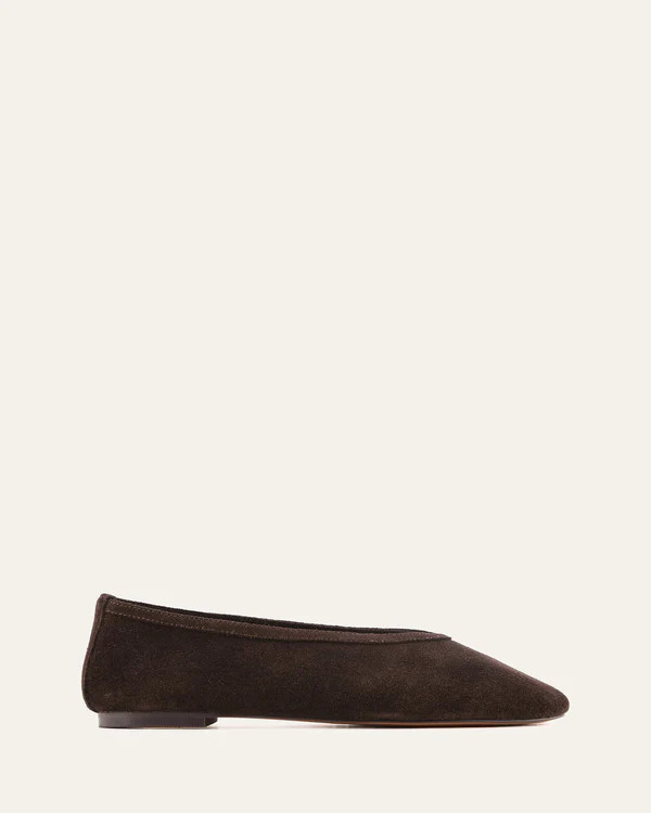 SALEM CASUAL FLATS BITTER CHOC SUEDE | Jo Mercer (AU)