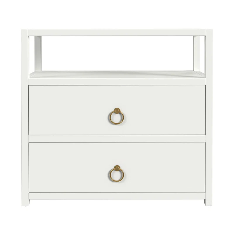 Lark 2 Drawer Wide Nightstand | Perigold