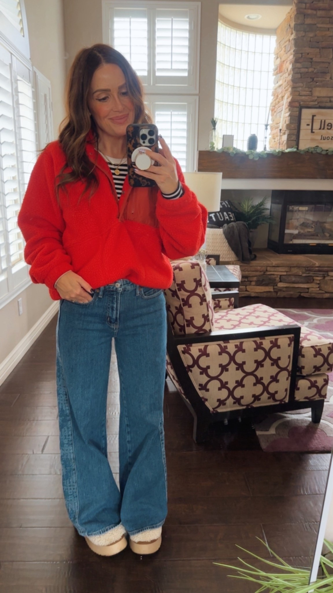 Hockey Game Ready❤️🖤❄️

Fleece pullover | fp | denim | Uggs | game day 

#LTKOver40 #LTKdayinmylife #LTKValentine