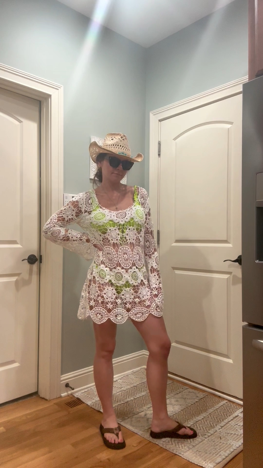 summer cowgirl 🤠 

Necessities for every beach, pool, lake, or vacation event for me is a cute cowboy straw hat and a crochet coverup of some sort ☀️

#LTKSeasonal #LTKSwim #LTKTravel