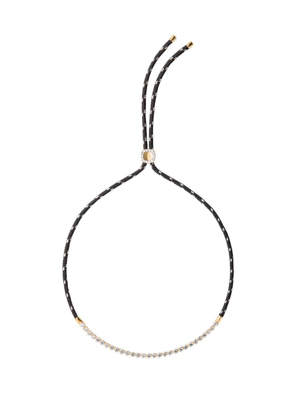 JAMES BEZEL NOIR ET BLANC PARACORD NECKLACE, GOLD | Dorsey