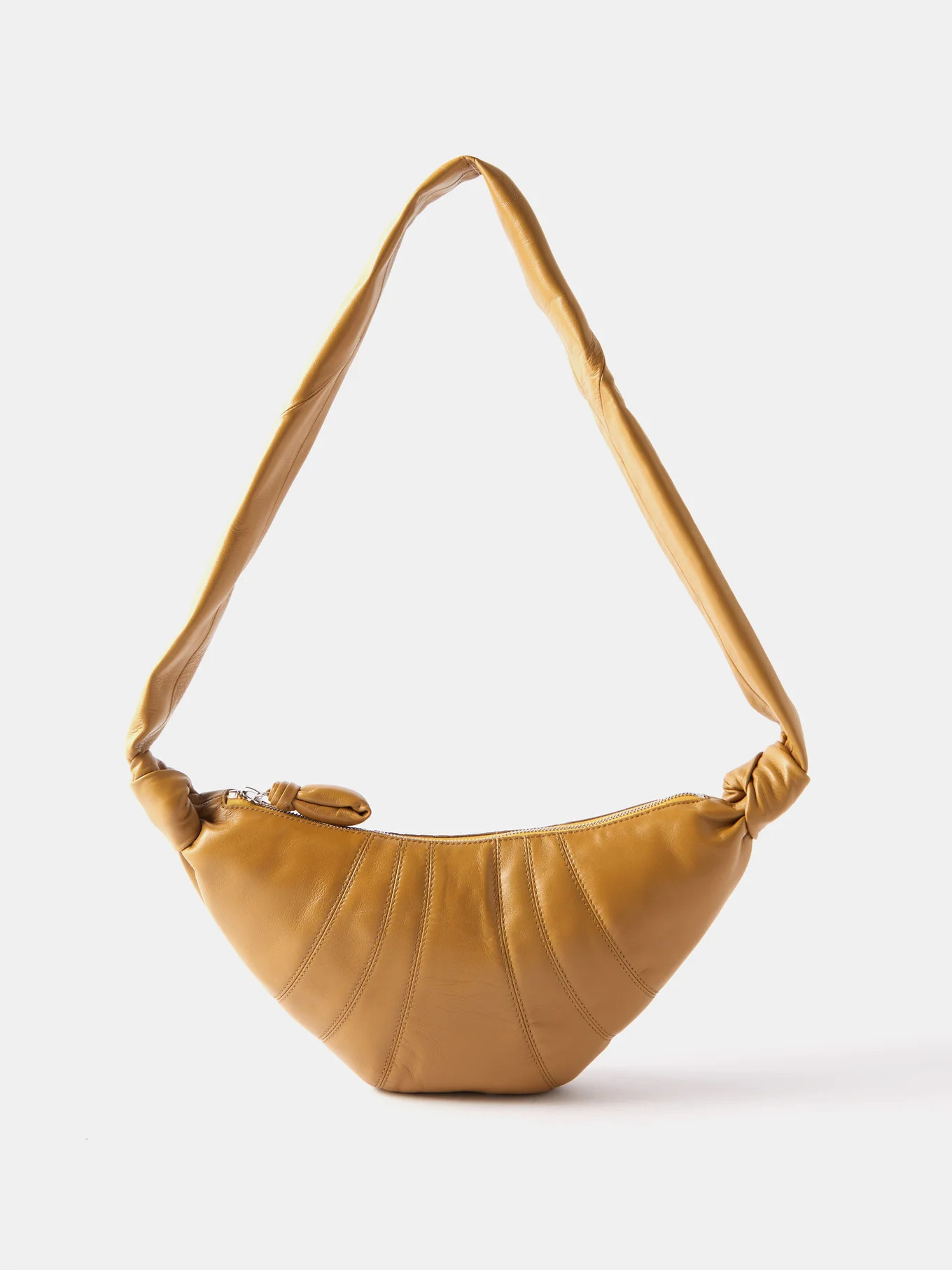 Croissant small leather cross-body bag | Matches (EU)