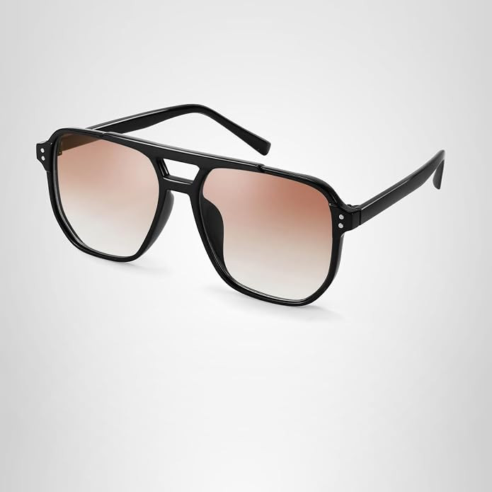 FEISEDY Retro Square Aviator Sunglasses Women Men 70s Vintage Trendy Plastic Frame Sun Glasses B2... | Amazon (US)