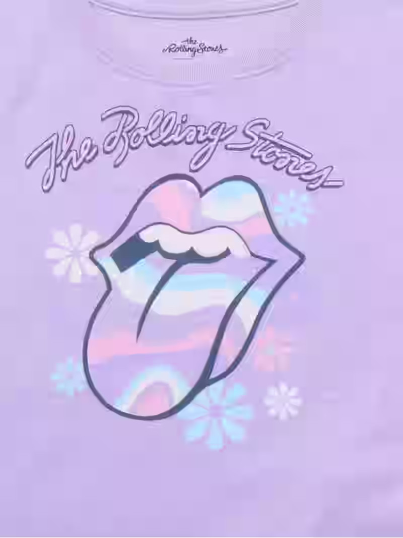 Rolling Stones Girls' Tee and Shorts Pajama Set, 2-Piece, Sizes 4-12 | Walmart (US)