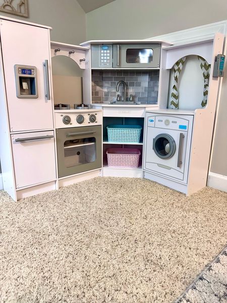 All white chic kids play kitchen! The perfect corner unit. We got this from Amazon and it’s been such a hit. Great reviews and easy to put together!

Kids kitchen
Kids playroom 
Kids all white kitchen 
Kids play 
Kids toys 

#LTKFind #LTKhome #LTKkids