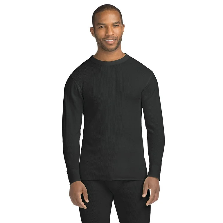 Hanes Men's X-Temp Thermal Waffle Crew with FreshIQ - Walmart.com | Walmart (US)
