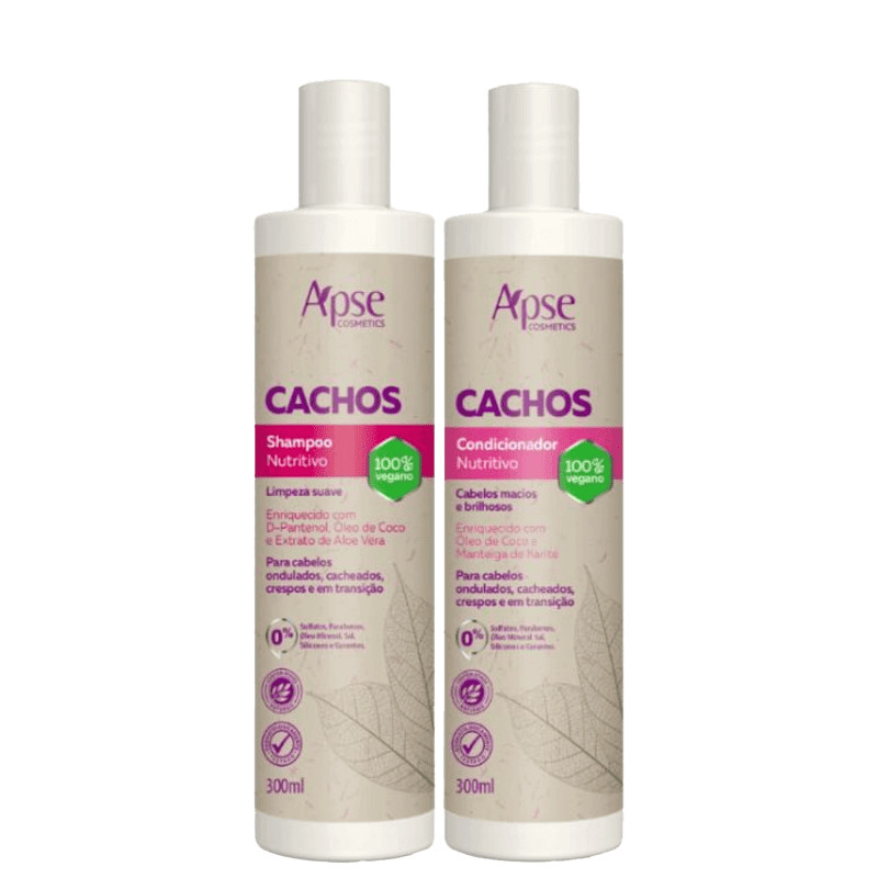 Kit Shampoo e Condicionador Nutritivo Cachos 300ml | Beleza Na Web (BR)