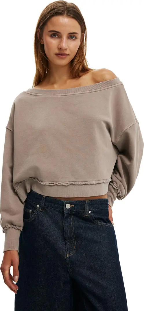 Women's Off Shoulder Sweatshirt | Nordstrom