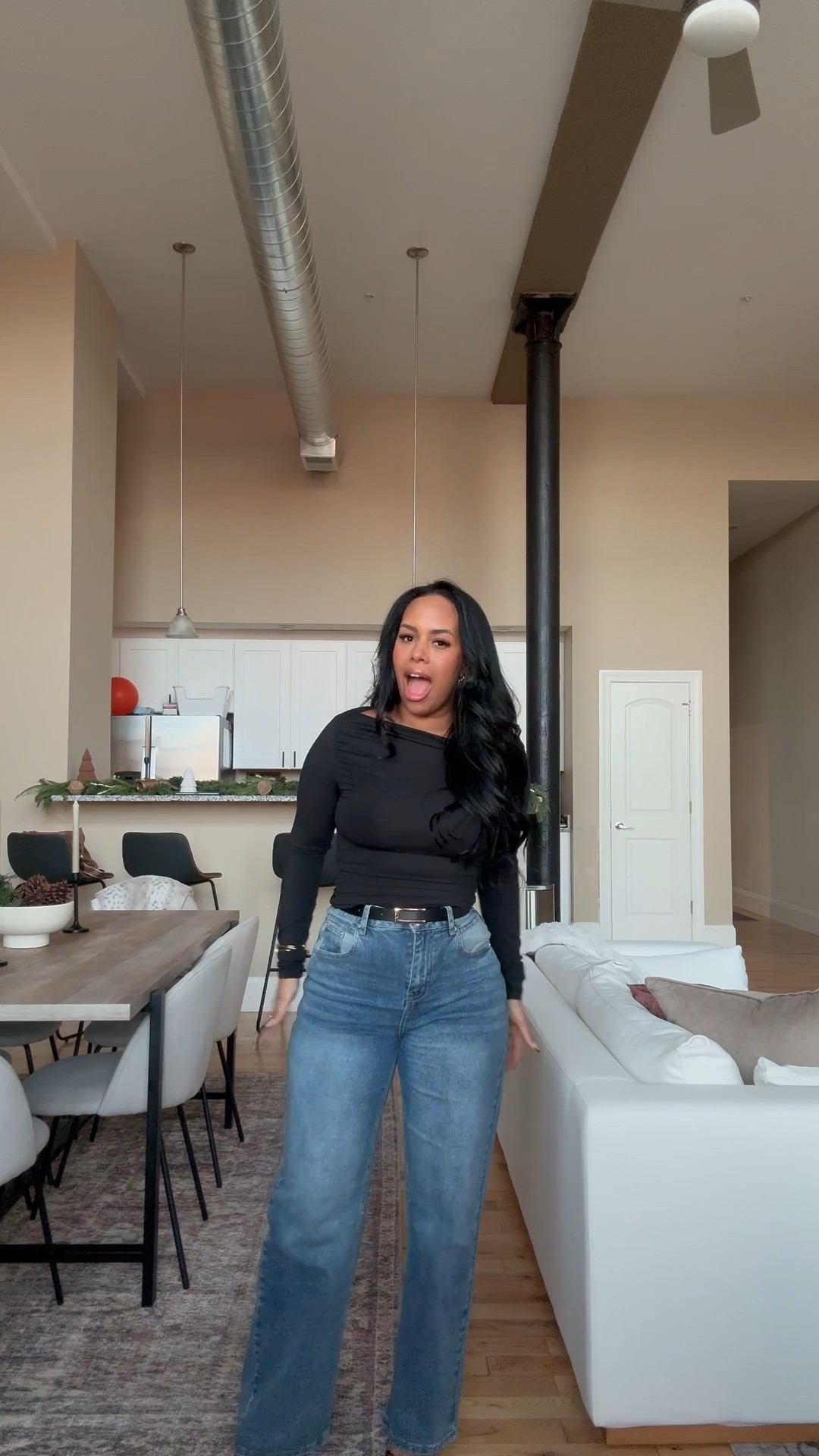 I’m shook with these Amazon jeans 👖 These Amazon jeans fit like a glove! They are so comfortable and they have some stretch to it, not rigid at all. 10/10 recommend! 

#LTKFindsUnder50 #LTKStyleTip #LTKMidsize