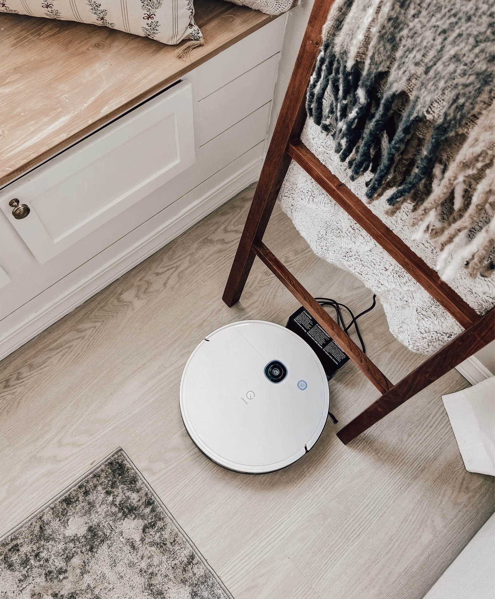 my robot vacuum is so affordable and it works SOOO well you guys 🤯 it maps out your whole house and doesn’t miss a spot!! and it’s pretty cute looking 😏  apply the coupon on amazon for savings!! #robotvacuum 

#LTKSeasonal #LTKHoliday #LTKGiftGuide