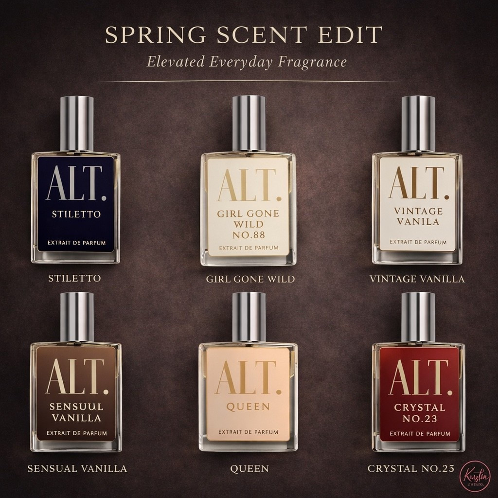 ✨ Spring scent lineup I can’t stop reaching for

These ALT fragrances are THAT good—clean, feminine, a little bold, and perfect for everyday wear 🤍

From soft vanilla to warm, rich tones… there’s truly one for every mood

Tap to shop my full scent edit on LTK 💫

#LTKFinds #LTKBeauty #LTKStyle #LTKUnder50 #LTKSaleAlert #AmazonFinds #AmazonBeauty #PerfumeLover #FragranceFinds #EverydayLuxury #VanillaPerfume #AffordableLuxury #ScentOfTheDay #BeautyFavorites #NeutralAesthetic #SoftLuxury #DailyEssentials #MomStyle #SimpleStyle #SpringEdit

#LTKselfcare #LTKU #LTKBeauty