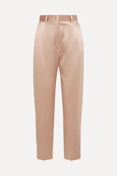 Electra silk-satin tapered pants | NET-A-PORTER (US)