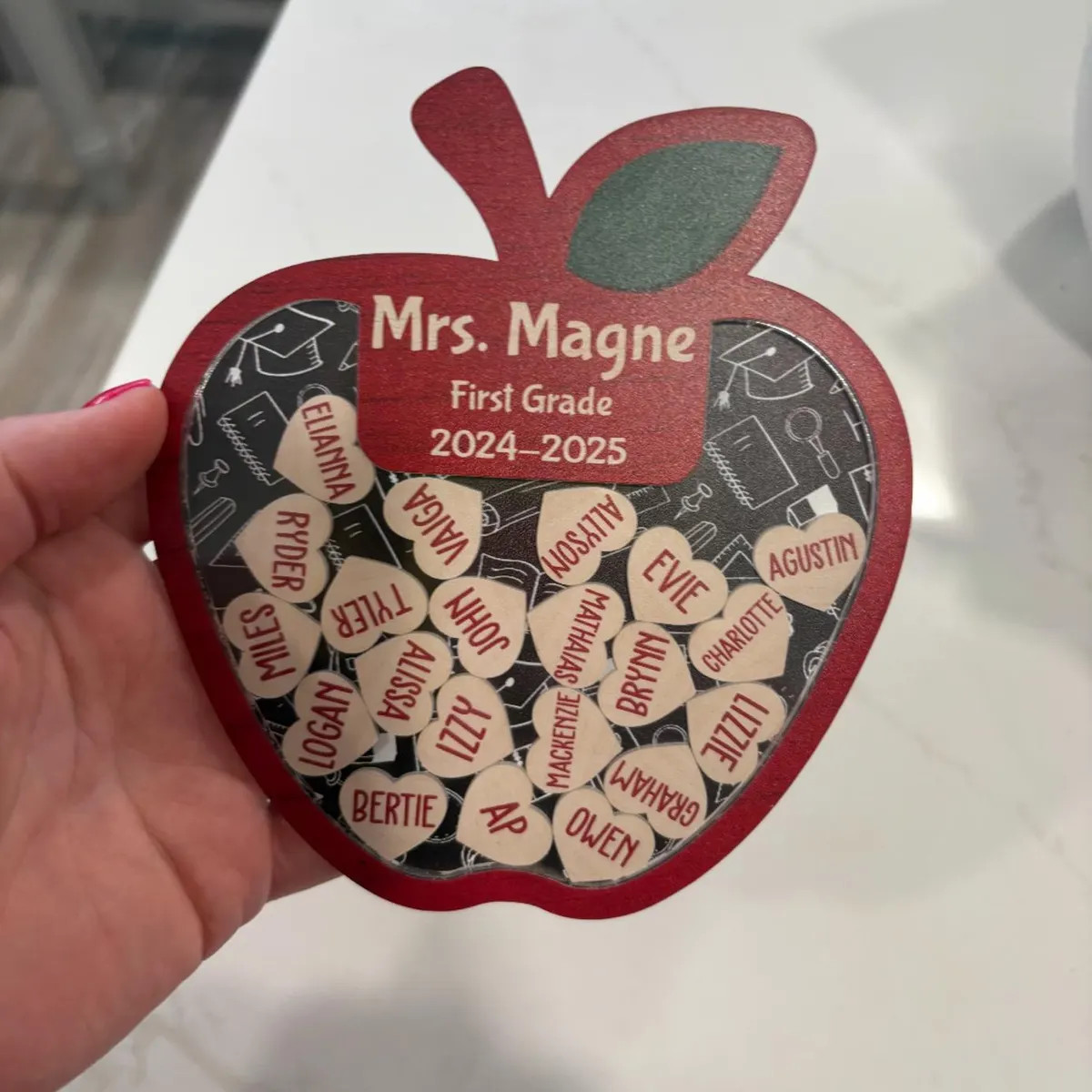 Personalized Teacher Apple Magnet, Thank You Teacher Gifts, End of Year Gifts, Teacher Apple Sign... | Etsy (US)