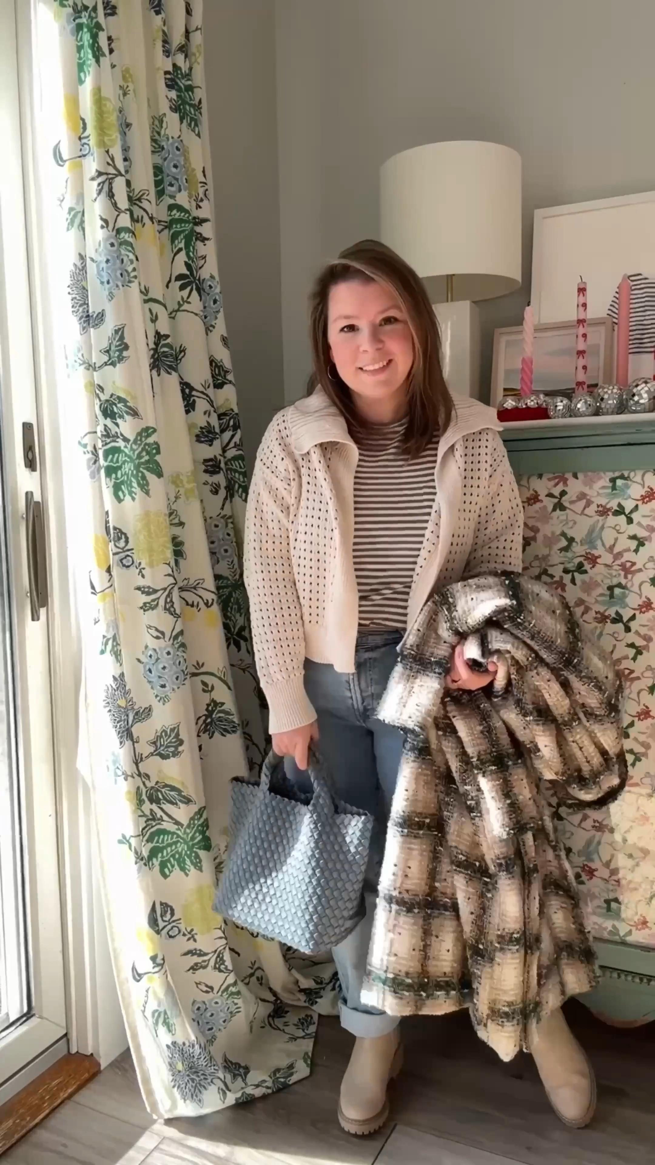 Day 28
Wear a full outfit of my favorite staples, I love these @garnethill tees, my slouchy @citizens of humanity jeans and this old knit cardigan from @target (plus a new bag I got from my sister for my birthday!) 

#LTKOver40 #LTKSeasonal #LTKMidsize