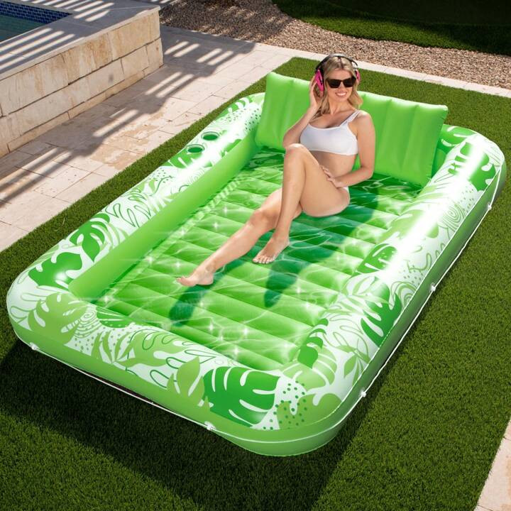 Syncfun 85" X 57" Inflatable Tanning Pool Lounger Float-XL, Extra Large Suntan Sun Tan Tub For Be... | SHEIN