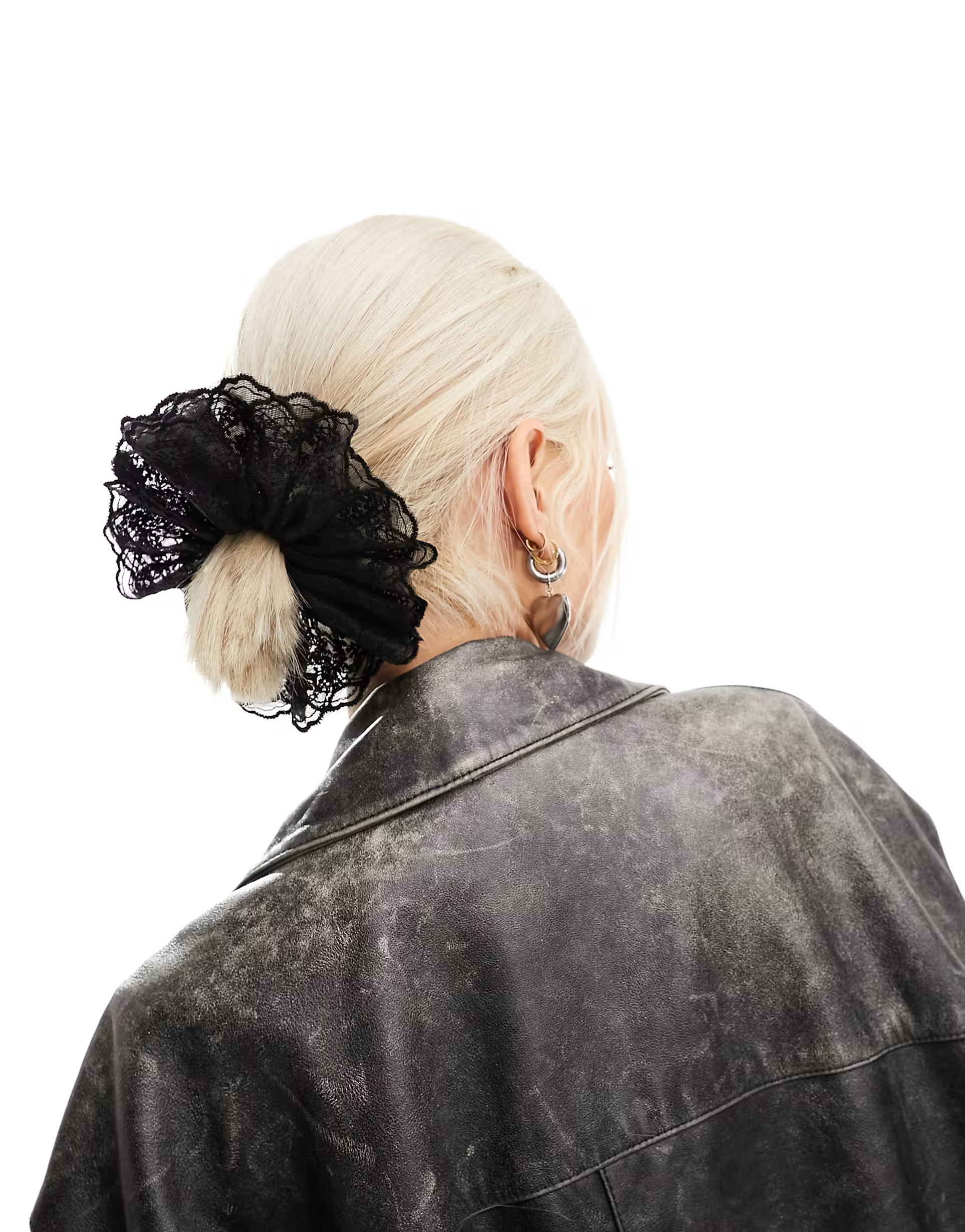 DesignB London lace scrunchie in black | ASOS (Global)