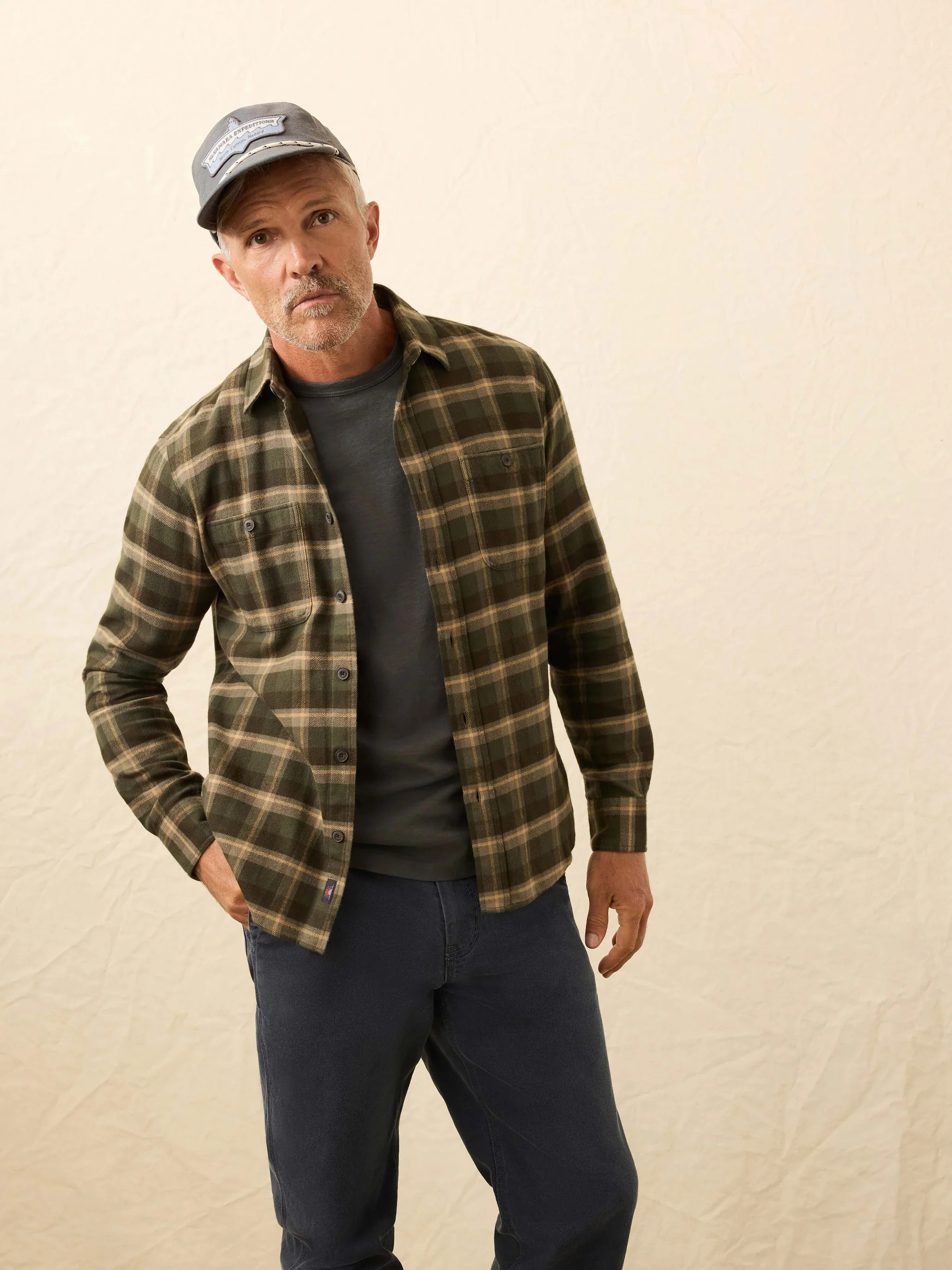 Heirloom Portuguese Flannel Shirt- Garrett Verde Plaid | Faherty