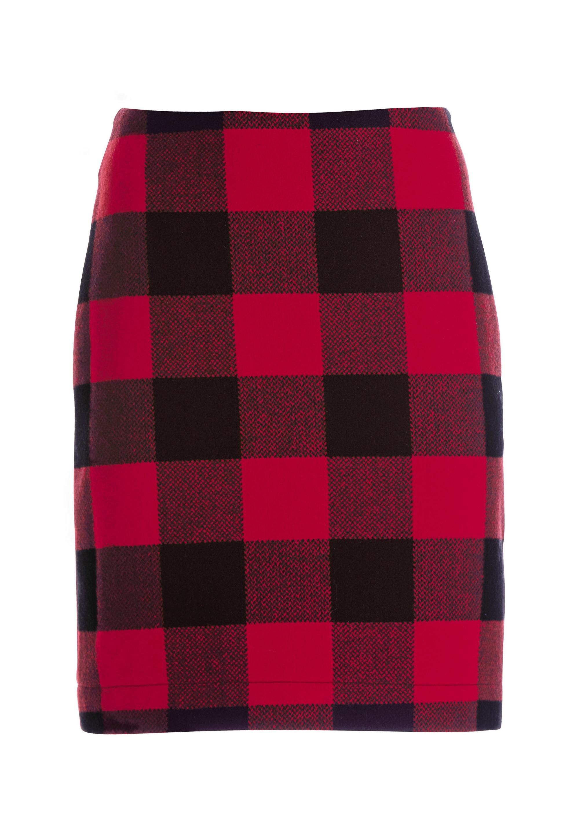 Buffalo Check Above-The-Knee Skirt | Boston Proper