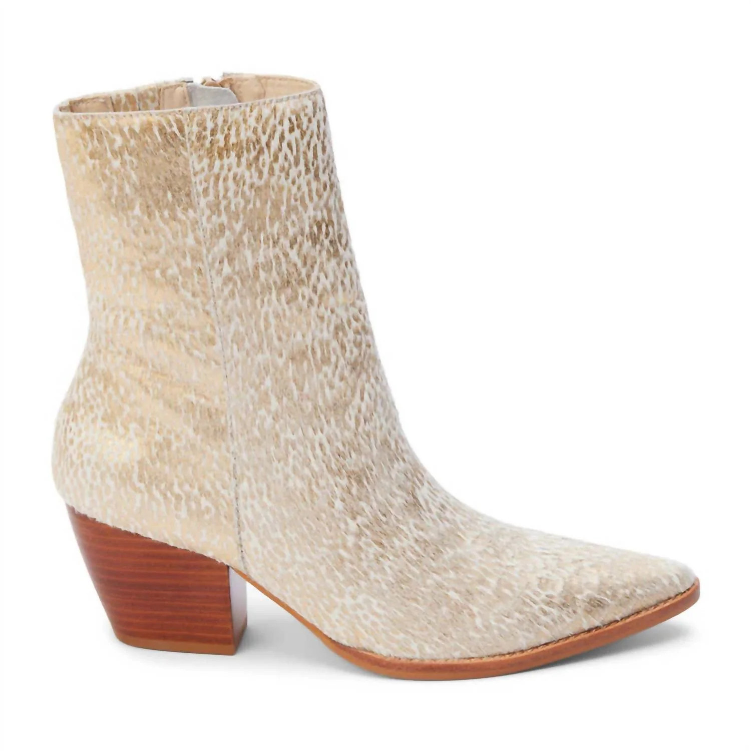 Women's Caty Boot In Gold Splatter | Shop Simon