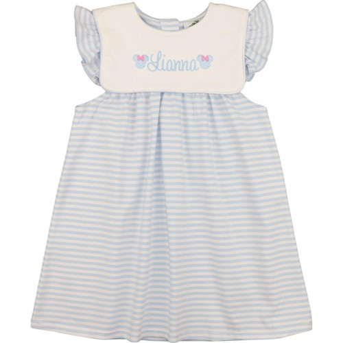 Blue Stripe Mouse Ears Dress | Cecil and Lou