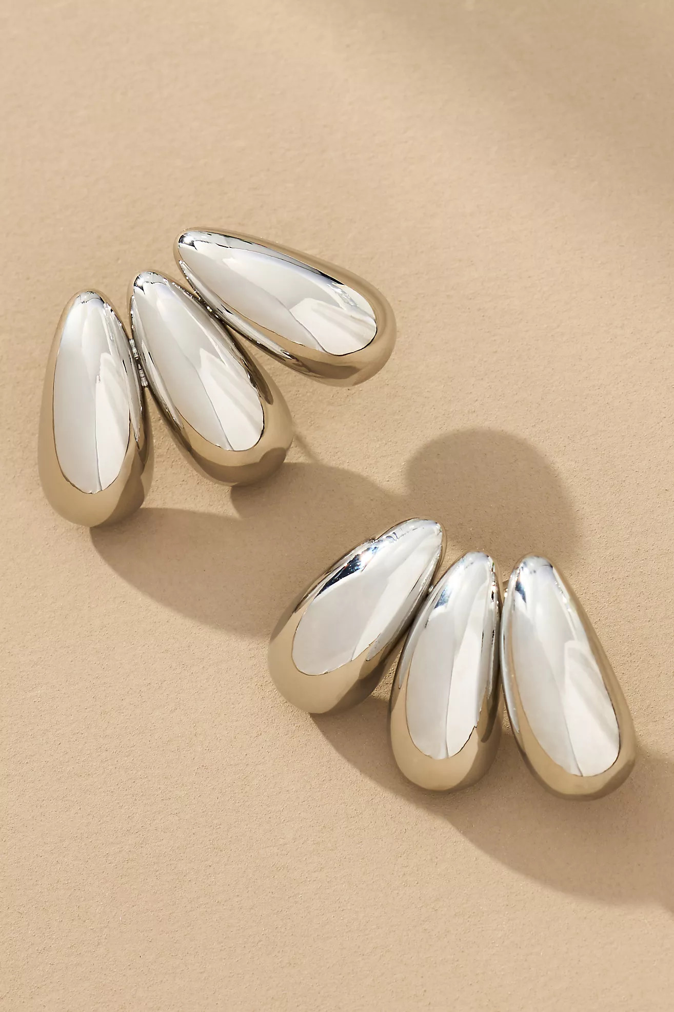 Fanned Metal Post Earrings | Anthropologie (US)