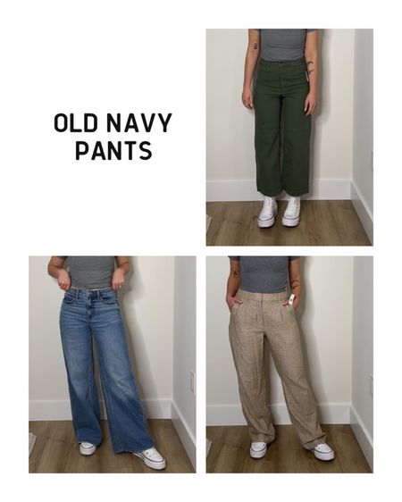 Old navy pants try on 