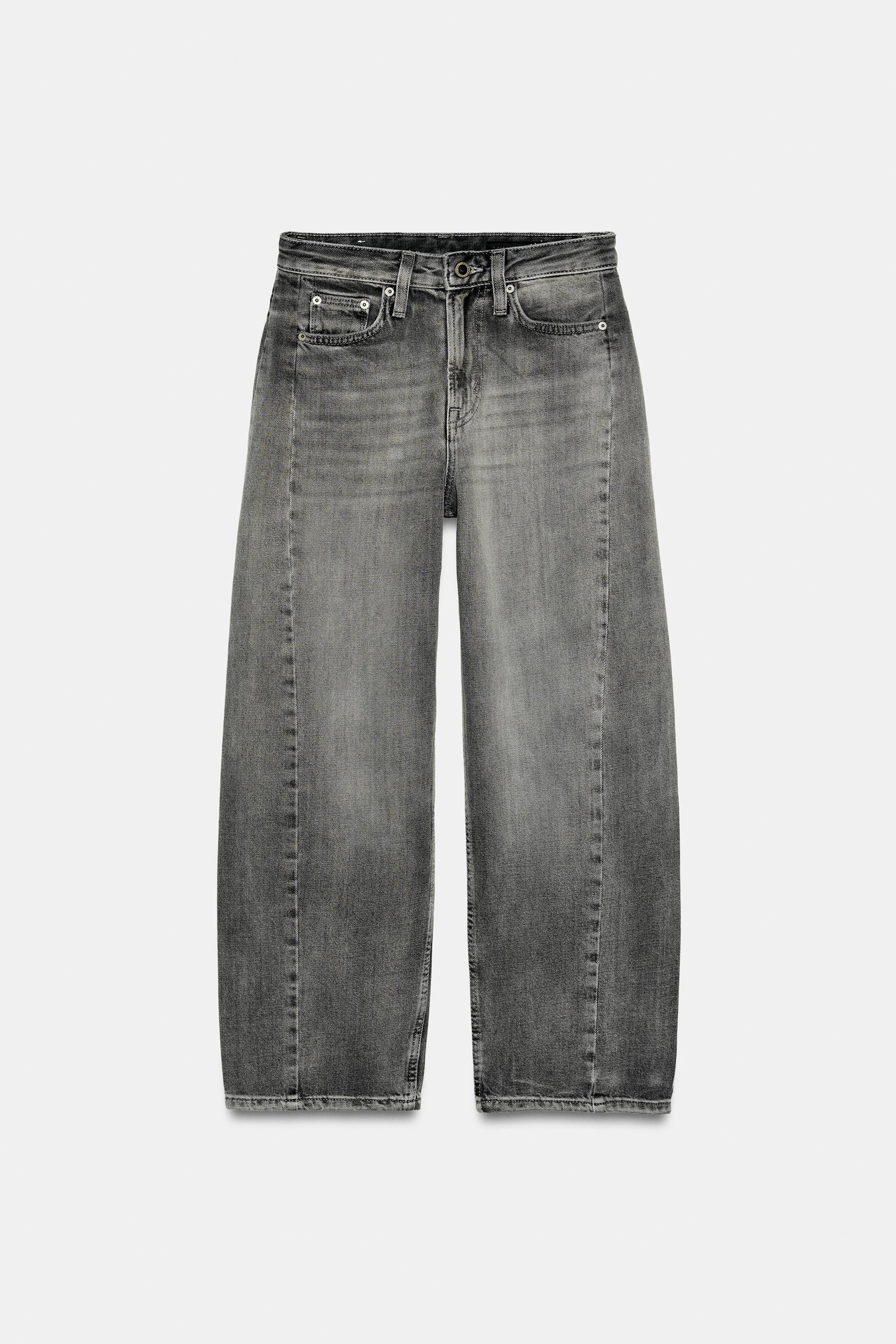 ZW COLLECTION MID-WAIST RELAXED FIT ANKLE JEANS | Zara US