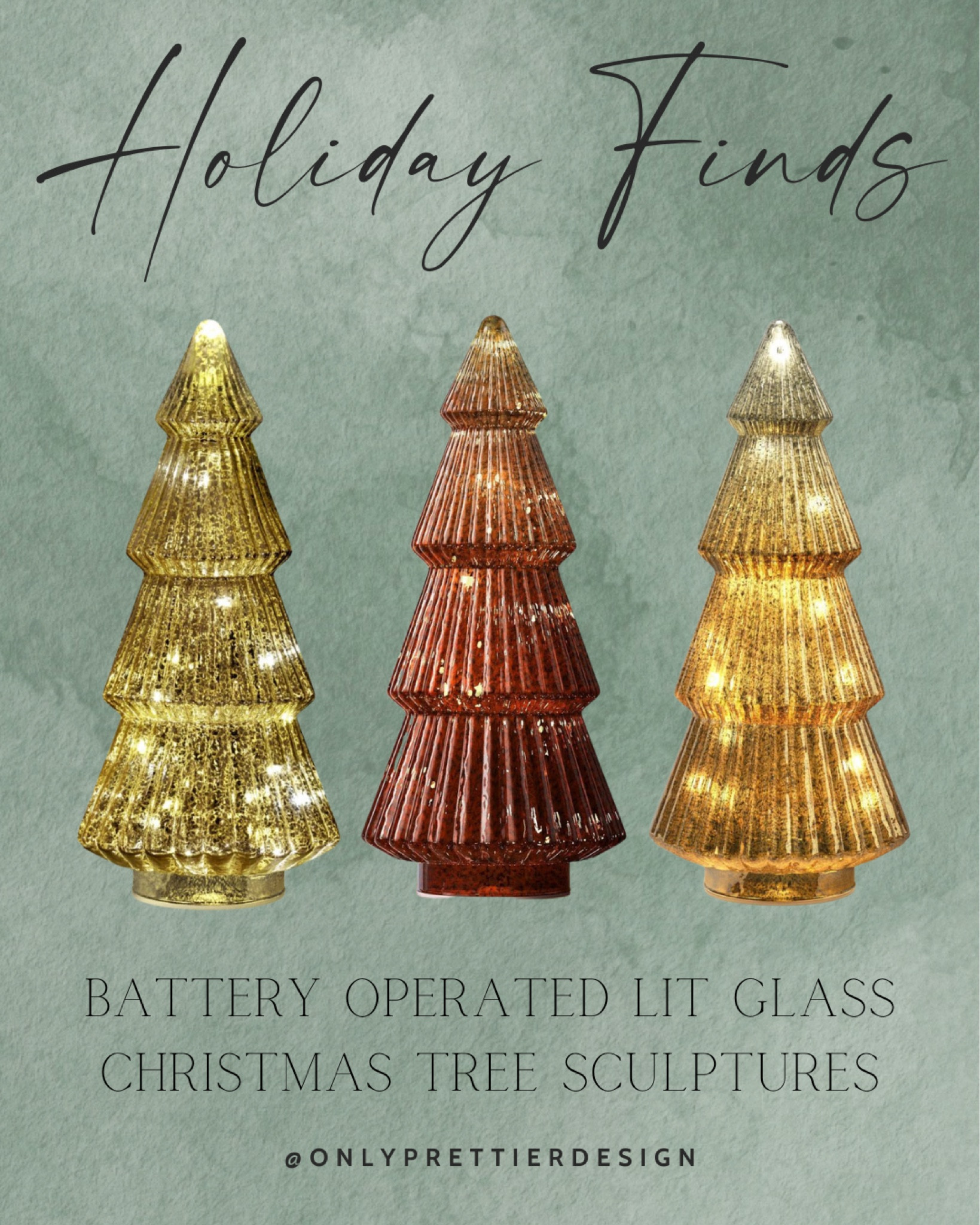 These battery operated glass trees from Target are so perfect for the holidays 🤩🎄

#LTKSeasonal #LTKGiftGuide #LTKHoliday