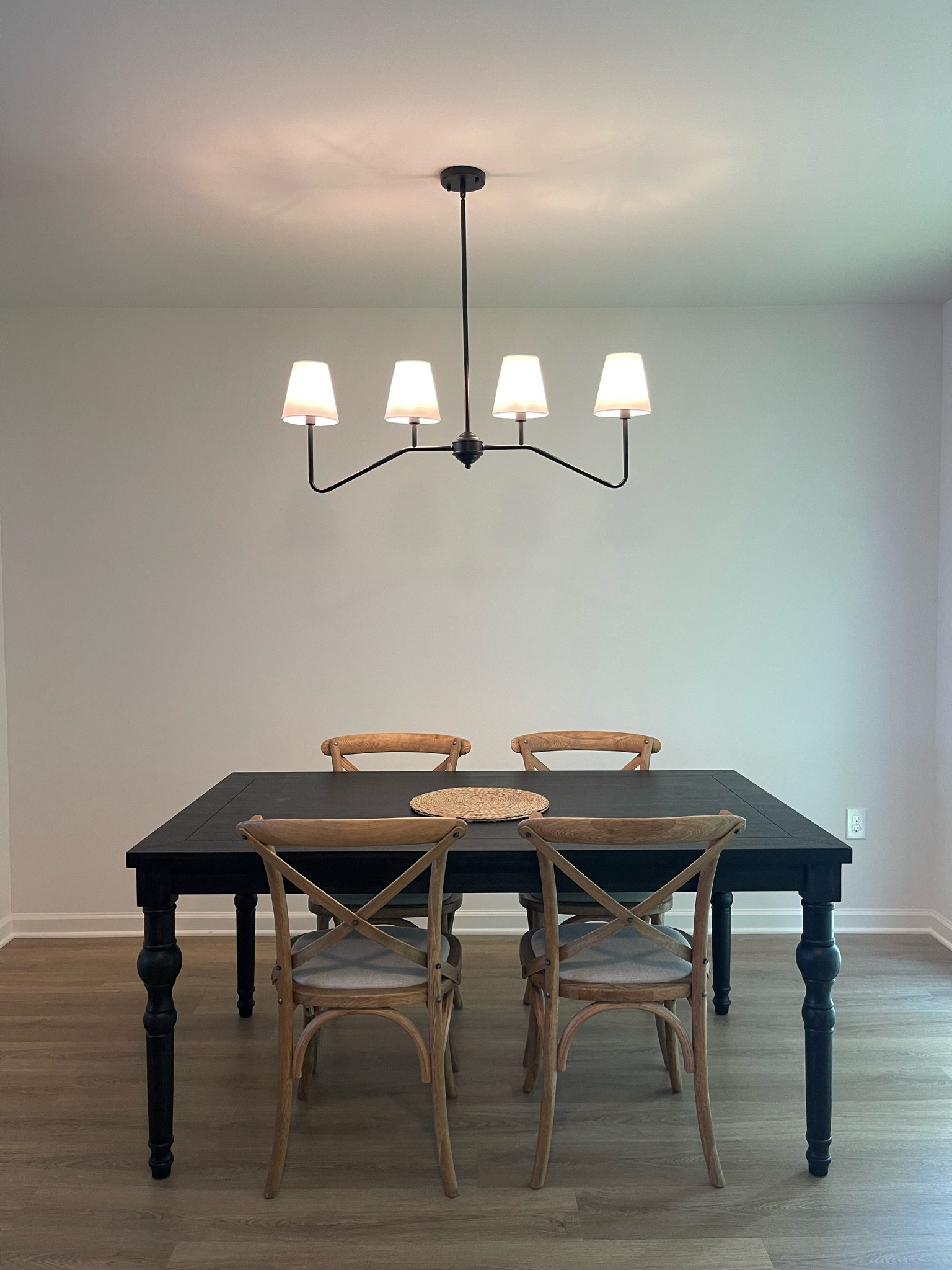 swapped out the ugly builder grade light fixture and upgraded it to this new one and it totally changed the vibe of the room! 

#LTKFindsUnder100 #LTKHome