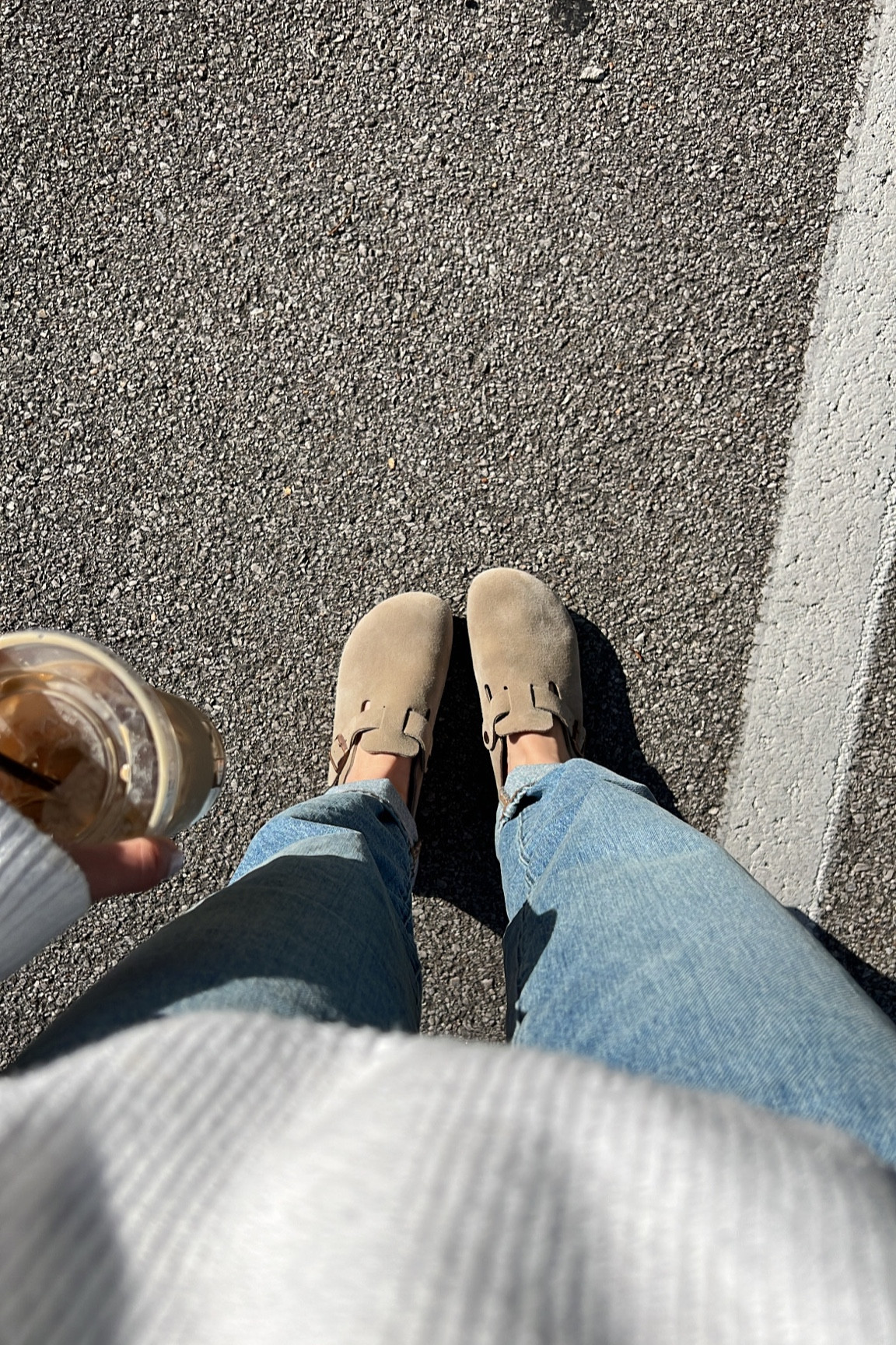 Wearing xs in oversized sweater
Sized down in jeans
Birkenstock clogs tts 

Boston clogs 
Fall outfit 

#LTKSeasonal