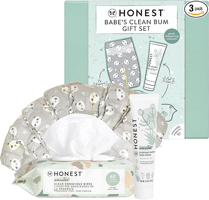The Honest Company Babe's Clean Bum Gift Set | Diapering + Newborn Essentials | 99% Water Wipes (... | Amazon (US)
