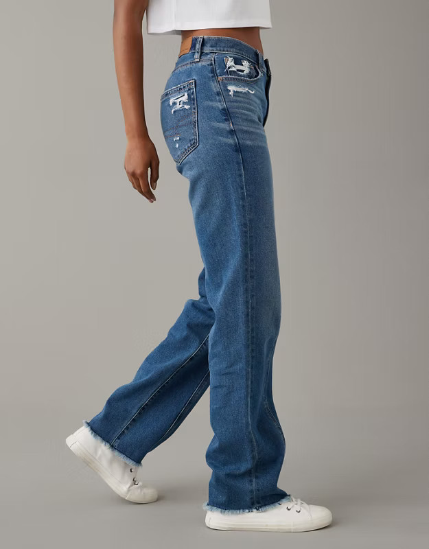 AE Low-Rise Baggy Straight Jean | American Eagle Outfitters (US & CA)