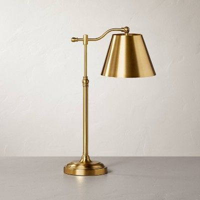 Accented Metal Task Lamp Brass (Includes LED Light Bulb) - Hearth & Hand™ with Magnolia | Target