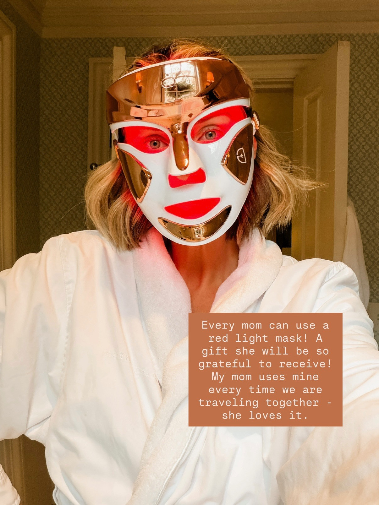 This is definitely a higher price point gift idea, but it is truly something she will love and use daily! My mom uses mine every time we are together! And, I really have loved it!

Loverly Grey, Mother's day gift ideas, red light mask 

 #LTKMothersDay #LTKBeauty