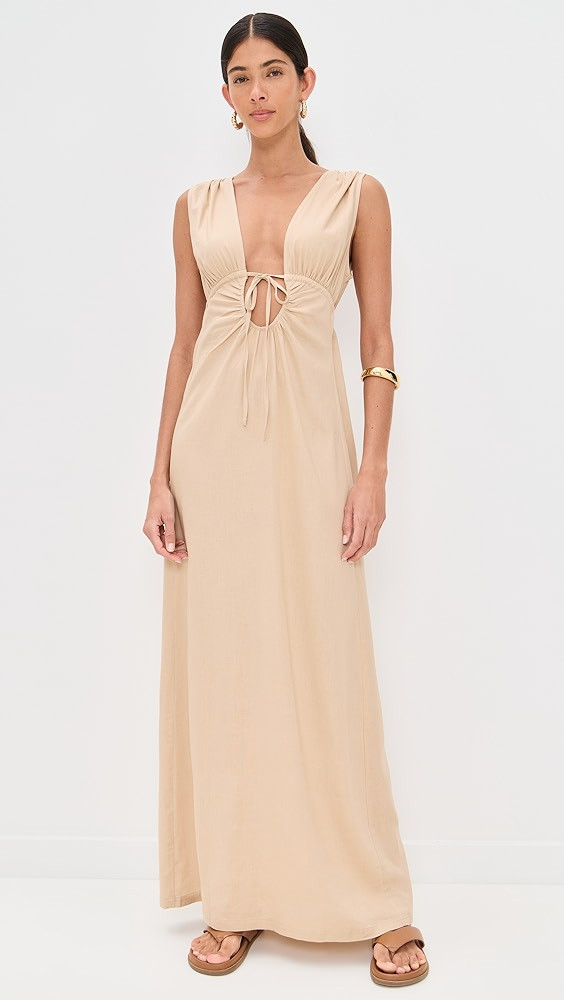 Riot Swim Calli Ruched Front Tie Dress | Shopbop | Shopbop