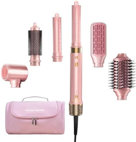 StyleVibe 6-in-1 Air Styler, Hair Dryer & Blow Dryer Brush with Auto-Wrap Curl L/R, Fast Drying, ... | Amazon (US)