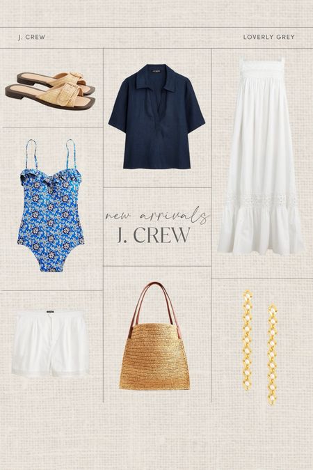 Love these J. Crew new arrivals! 😍

Loverly Grey, J. Crew finds, summer outfits, swim, earrings, tote bag

#LTKStyleTip #LTKSeasonal