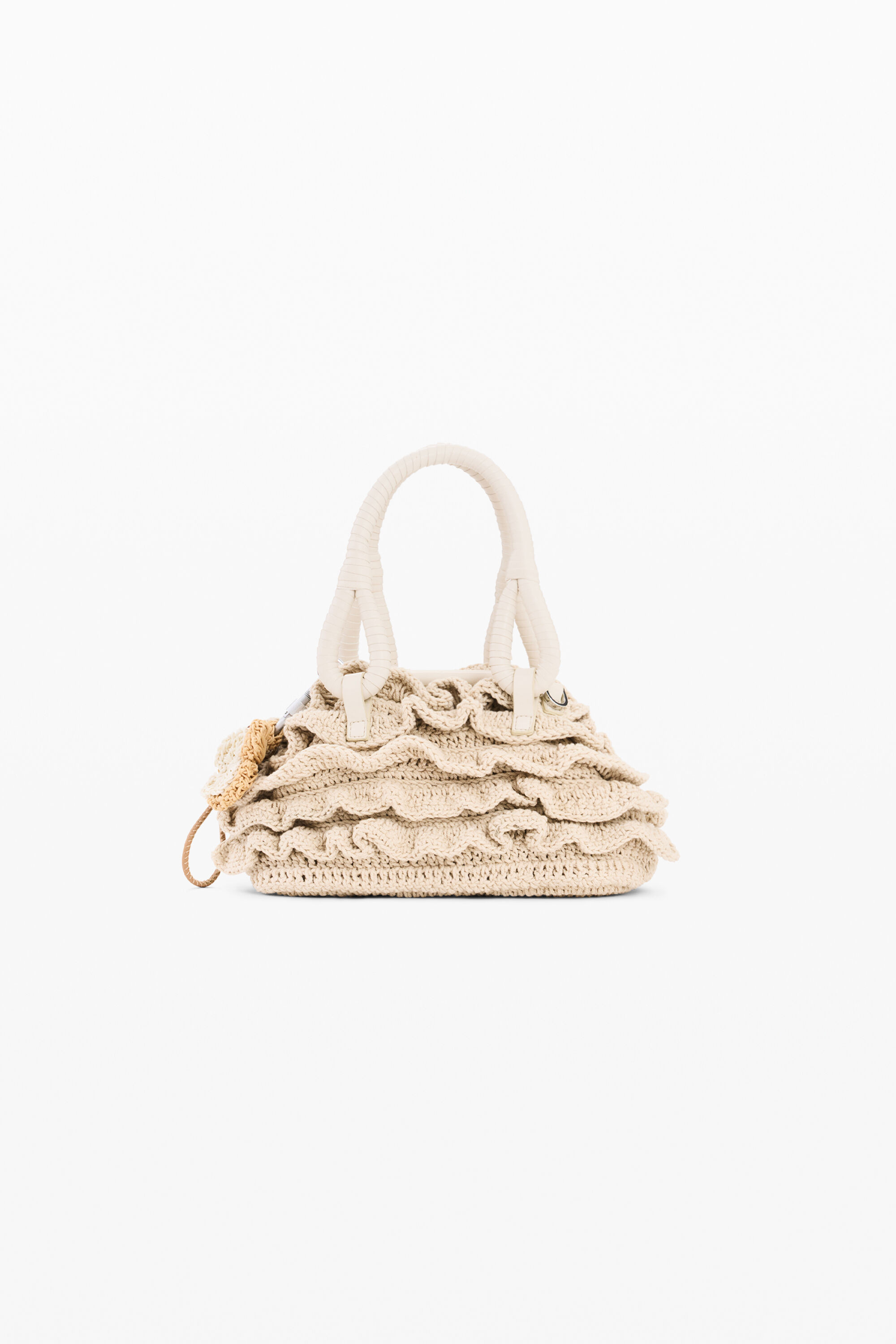 Small crochet flower bag white women\u2019s accessories I Desigual.com | Desigual (UK/IT)