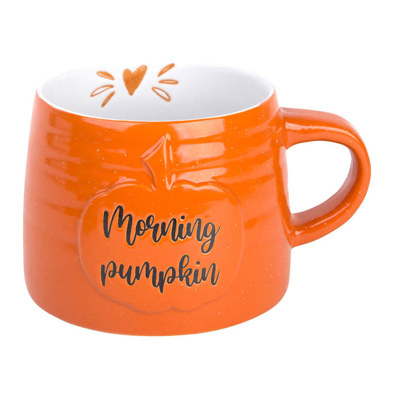 Morning Pumpkin Mug, 19Oz, Orange, Stoneware, sold by At Home | At Home