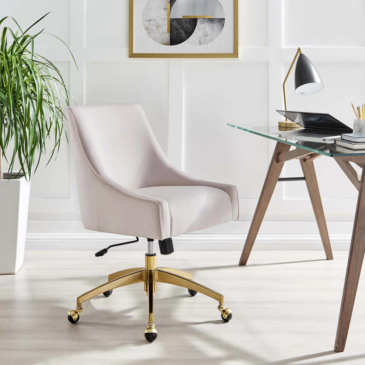 Modway Discern Performance Velvet Office Chair | Wayfair North America