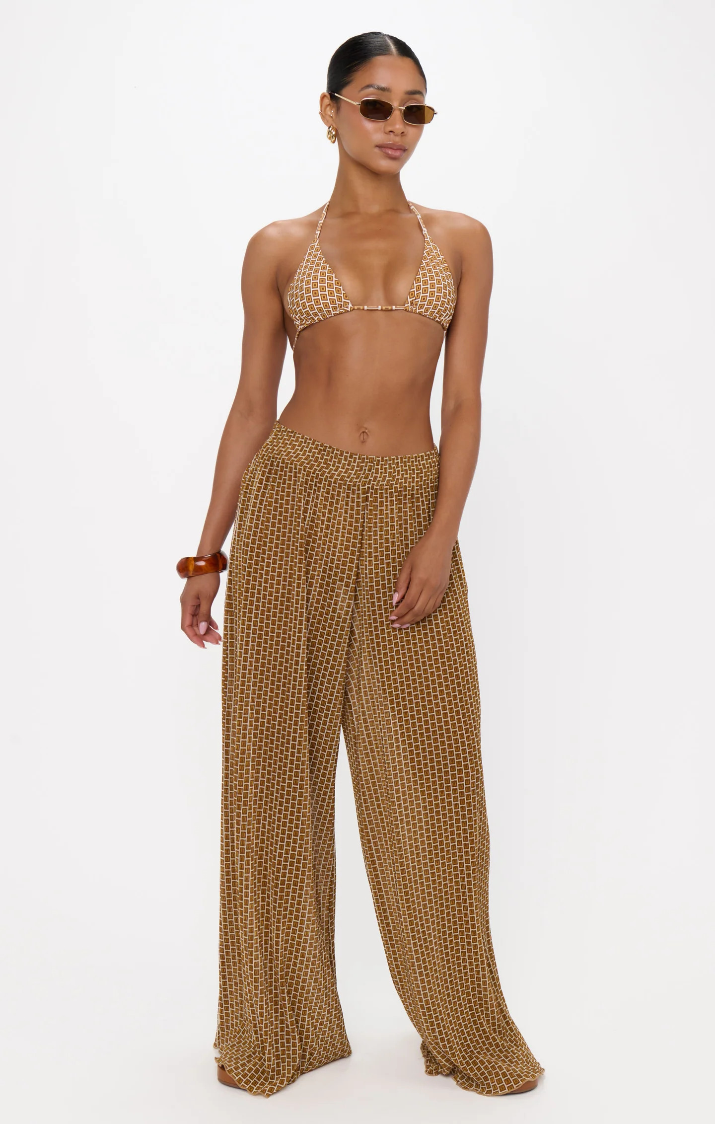 Jet Setter Pants ~ Beachy Bronze Geo | Show Me Your Mumu