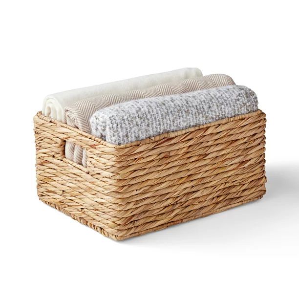 The Home Edit Natural Woven Small Bin, Pack of 2, Bulrush Modular Storage System | Walmart (US)