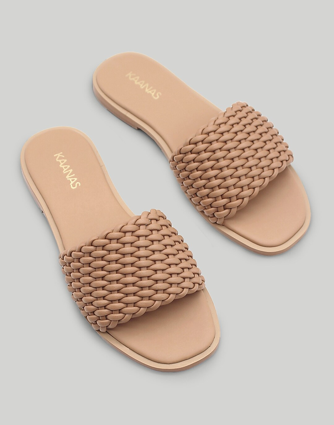 KAANAS Avellana Basketweave Slide | Madewell