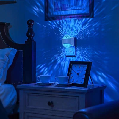 Night Lights Plug into Wall, Night Light Projector 9-Color RGB | Color Changing Galaxy Nightlight with Dusk to Dawn Sensor for Kids, Bathroom, Home Ga | Wayfair North America