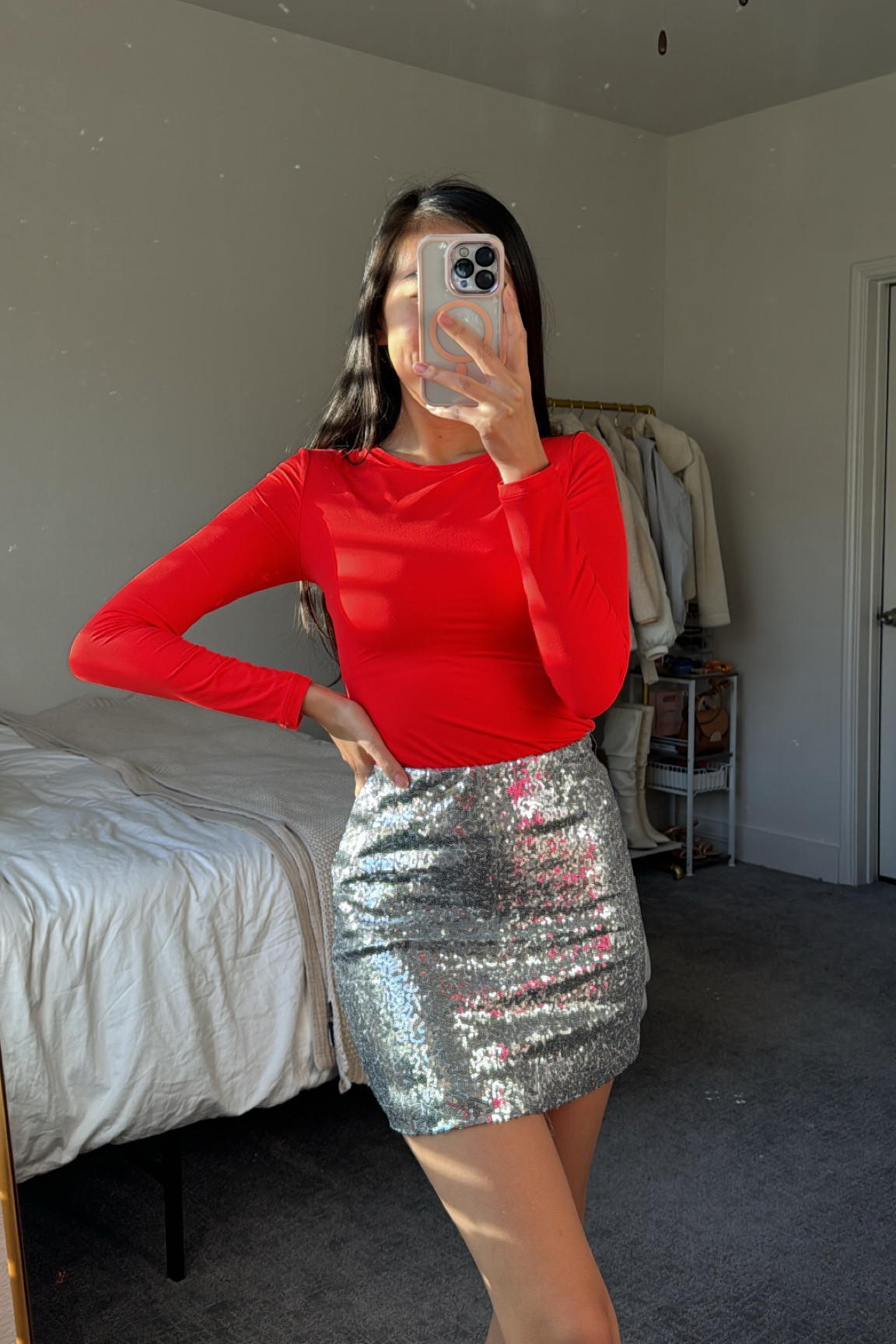 Top (small), skirt (XS), holiday outfit, holiday party outfit, holiday look, sequin skirt, sequin outfit, party look Amazon outfit 

#LTKparties #LTKHoliday #LTKSeasonal