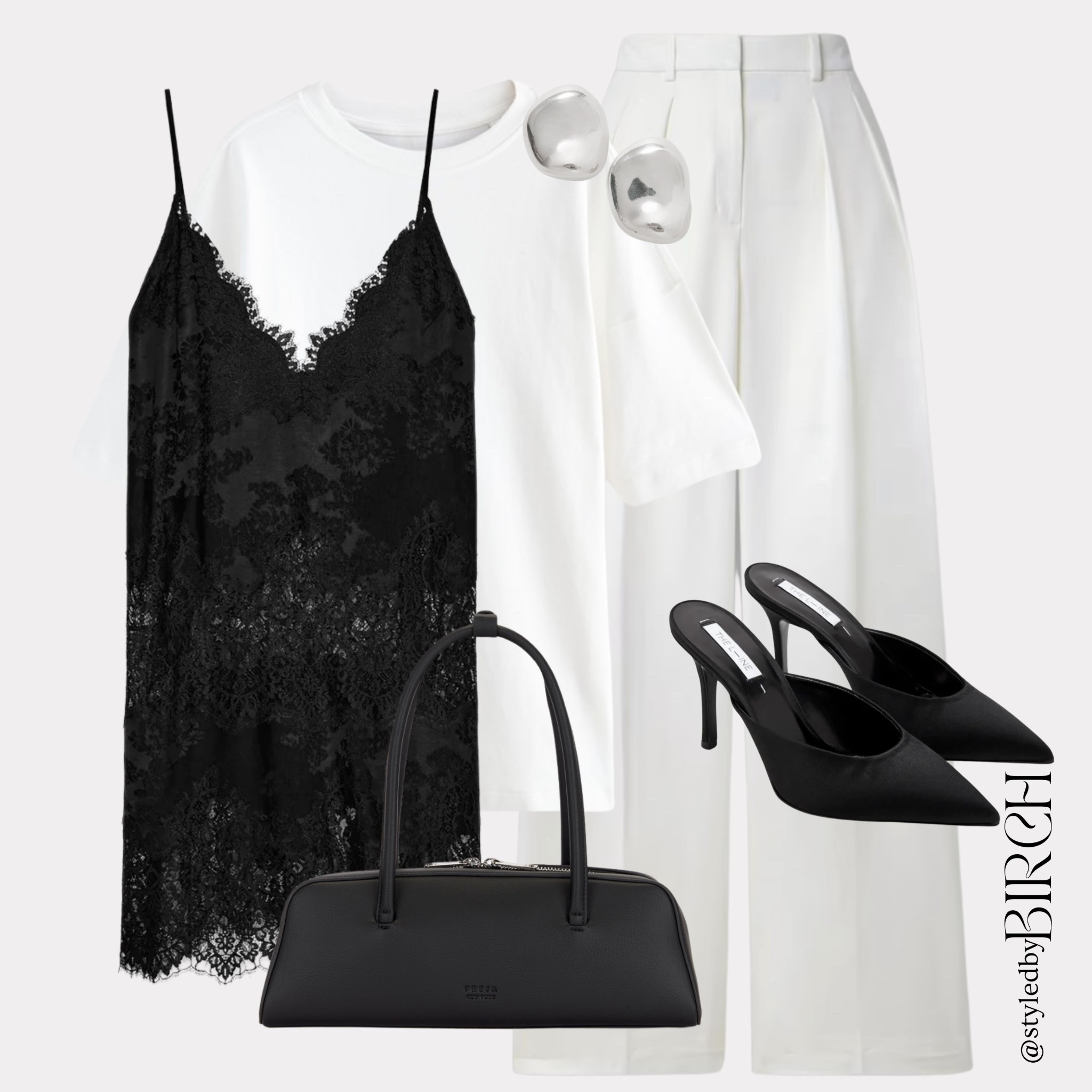 Who said office dressing has to be boring 🖤

This is workwear done properly. The black lace cami layered over a white tee is such an unexpected combination but it works so beautifully together. Polished, elevated and a little bit unexpected… exactly how I like it.

#ootd #outfitinspo #officestyle #workwearstyle #chicstyle

Tags 🏷️
White oversized tee, black lace cami dress, white wide leg trousers, black leather top handle bag, black pointed slingback heels, silver dome earrings

#LTKworkwear #LTKmodest #LTKspring
