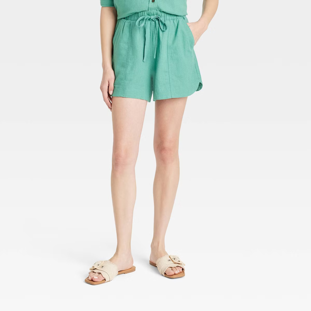 Women's High-Rise Linen Pull-On Shorts - Universal Thread™ | Target